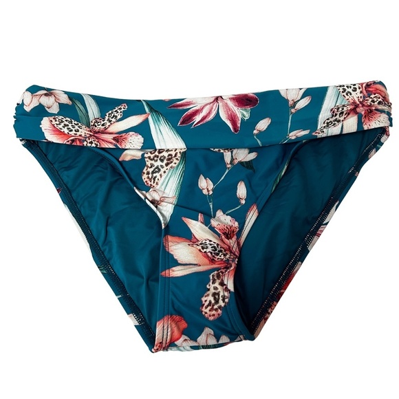 La Blanca Flyaway Orchid Hipster Bikini Swimsuit Bottom Floral Tropical NWOT - Picture 2 of 11